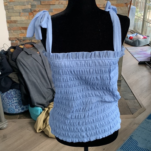Anthropologie NWT blue top size large - Picture 1 of 5